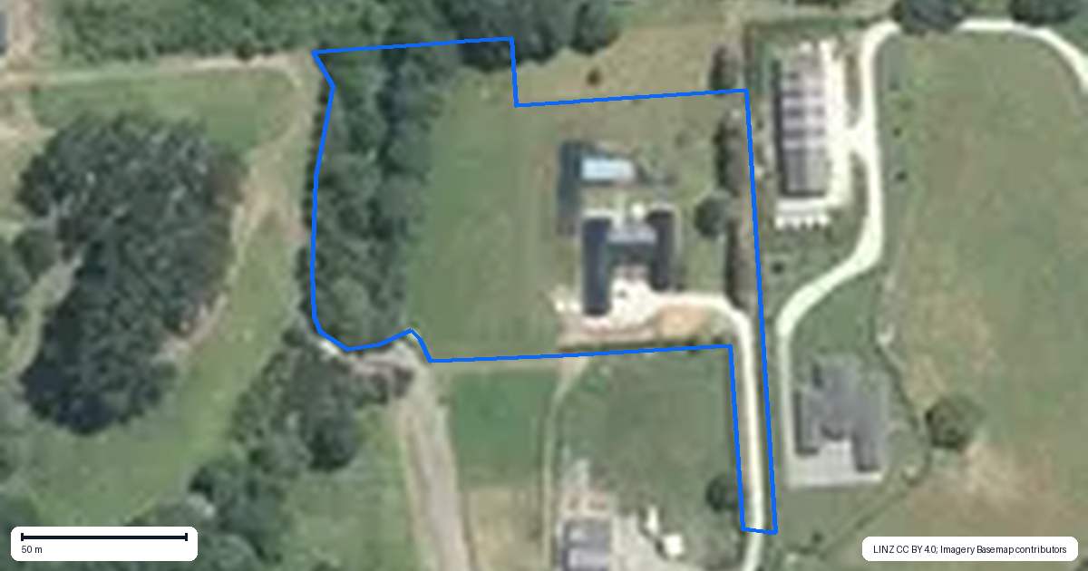 Property context map for 199B Kern Road, Ramarama, Drury