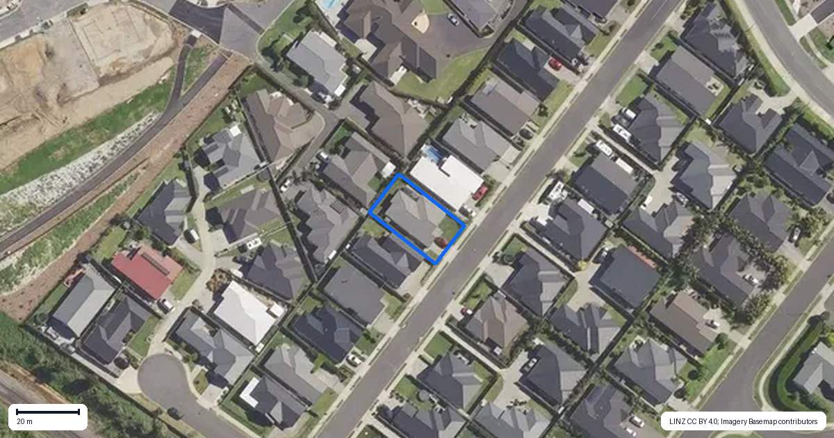 Property context map for 16 Augusta Rise, Omokoroa