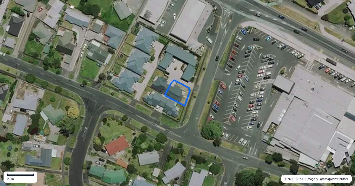Property context map for 1/2 Lambert Court, Glenview, Hamilton
