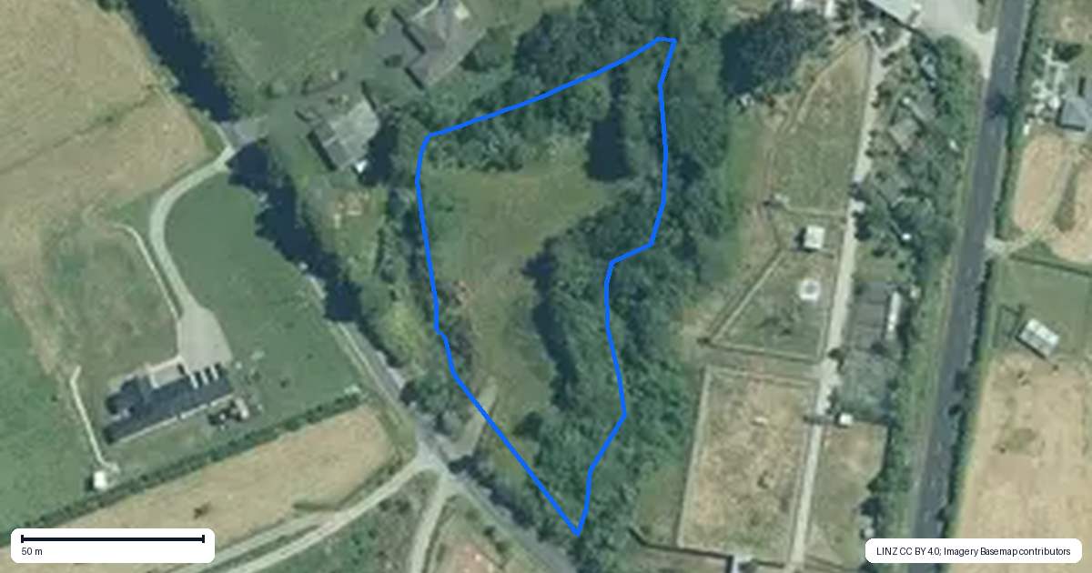 Property context map for 1261 Frankley Road, Hurworth, New Plymouth
