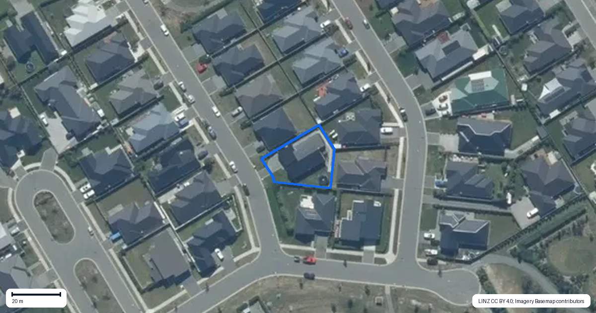Property context map for 4 Tibbotts Drive, Rolleston