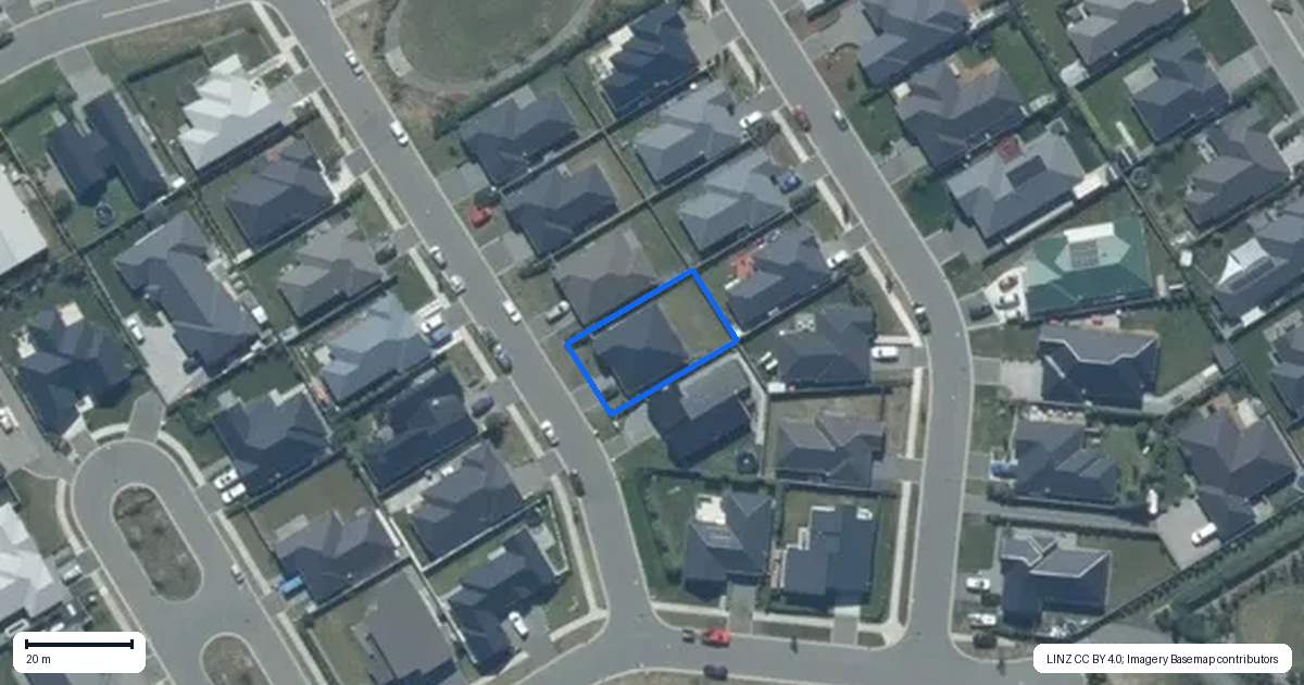 Property context map for 6 Tibbotts Drive, Rolleston