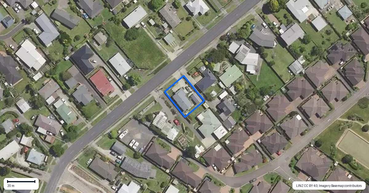 Property context map for 125A Park Road, Katikati