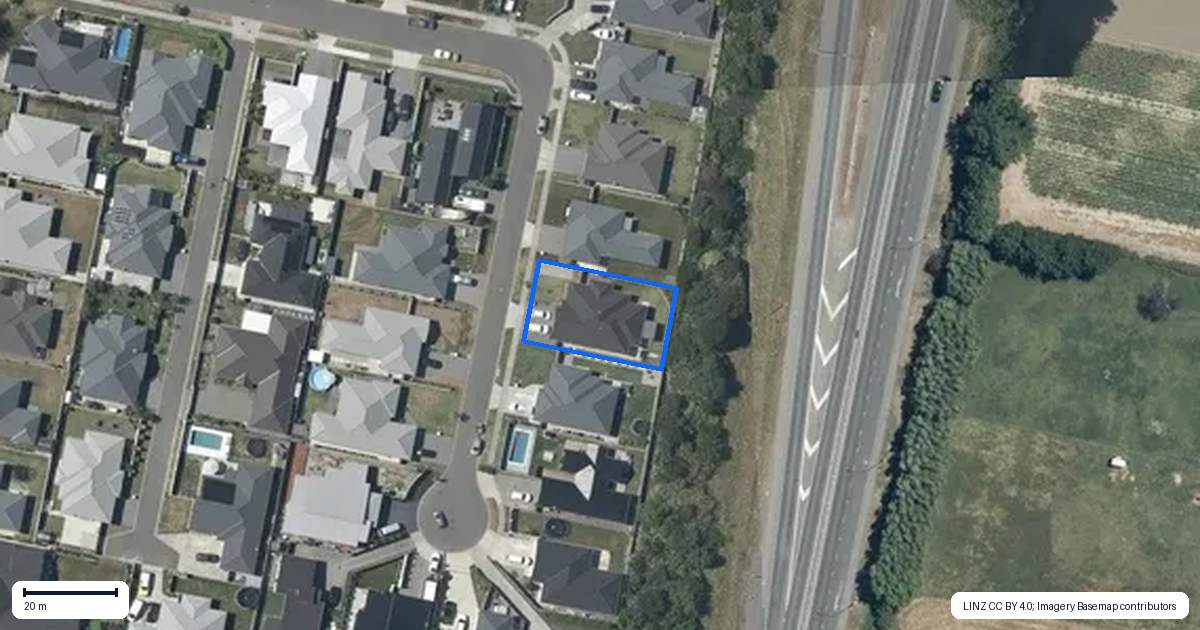 Property context map for 25 Young Place, Taradale, Napier
