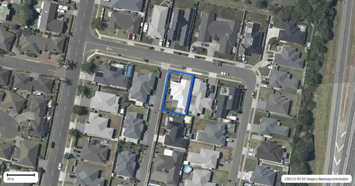 Property context map for 20 Young Place, Taradale, Napier