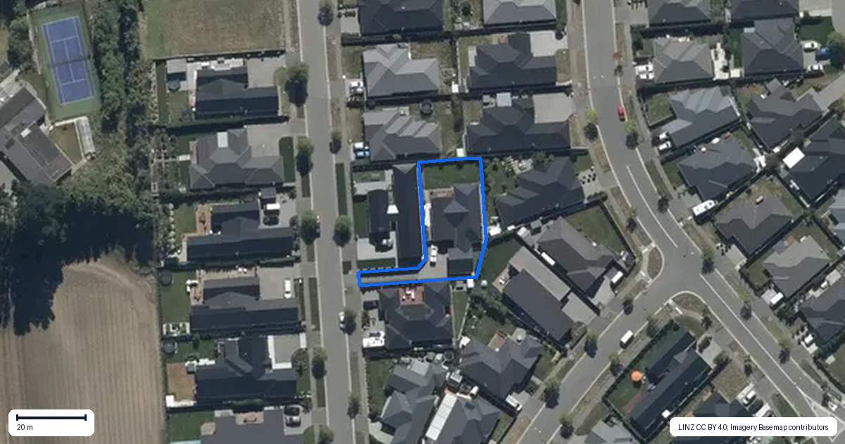 Property context map for 8 Roys Street, Marshland, Christchurch