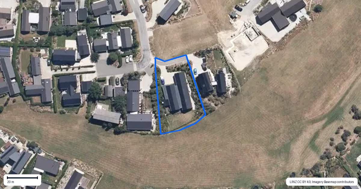 Property context map for 9 Arran Lane, Jacks Point, Queenstown