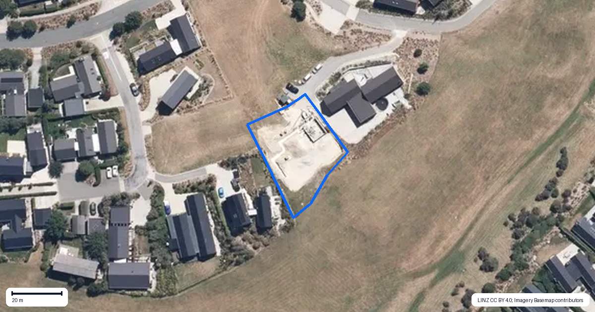 Property context map for 8 Glenelg Lane, Jacks Point, Queenstown