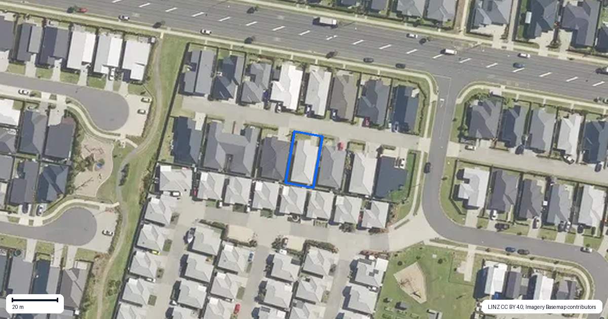 Property context map for 7 Lion Place, Papamoa