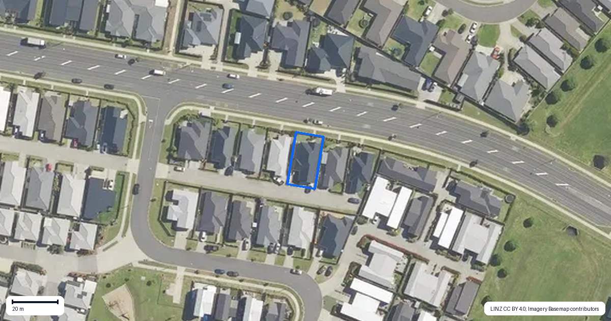 Property context map for 9 Unicorn Lane, Papamoa