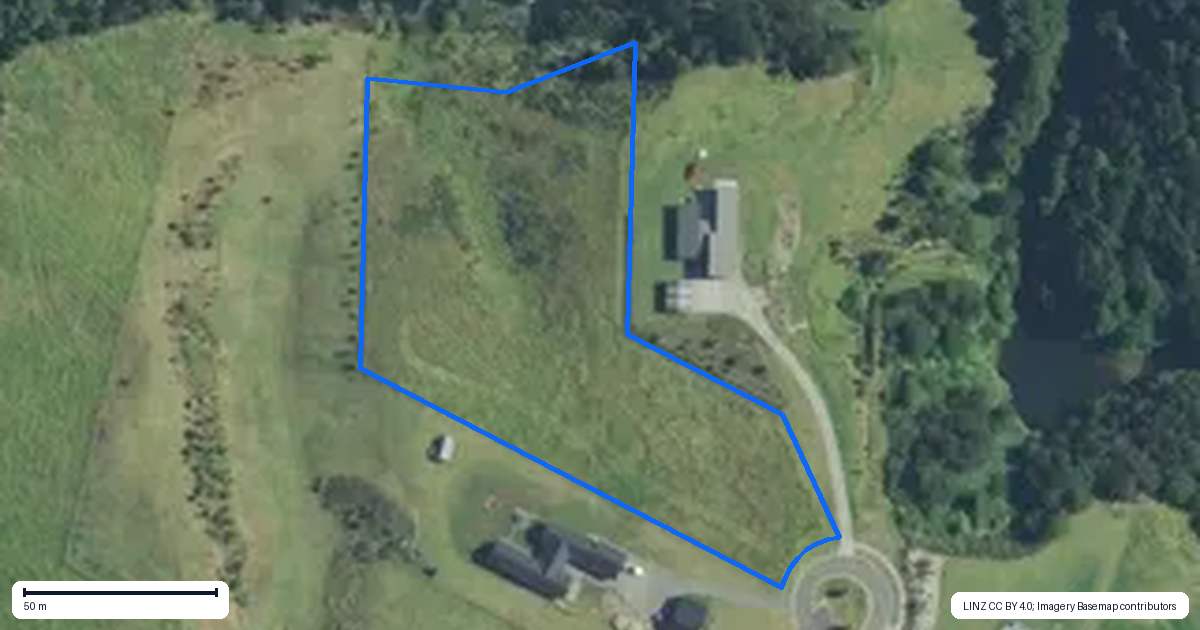 Property context map for 17 Fernbird Grove, Kerikeri