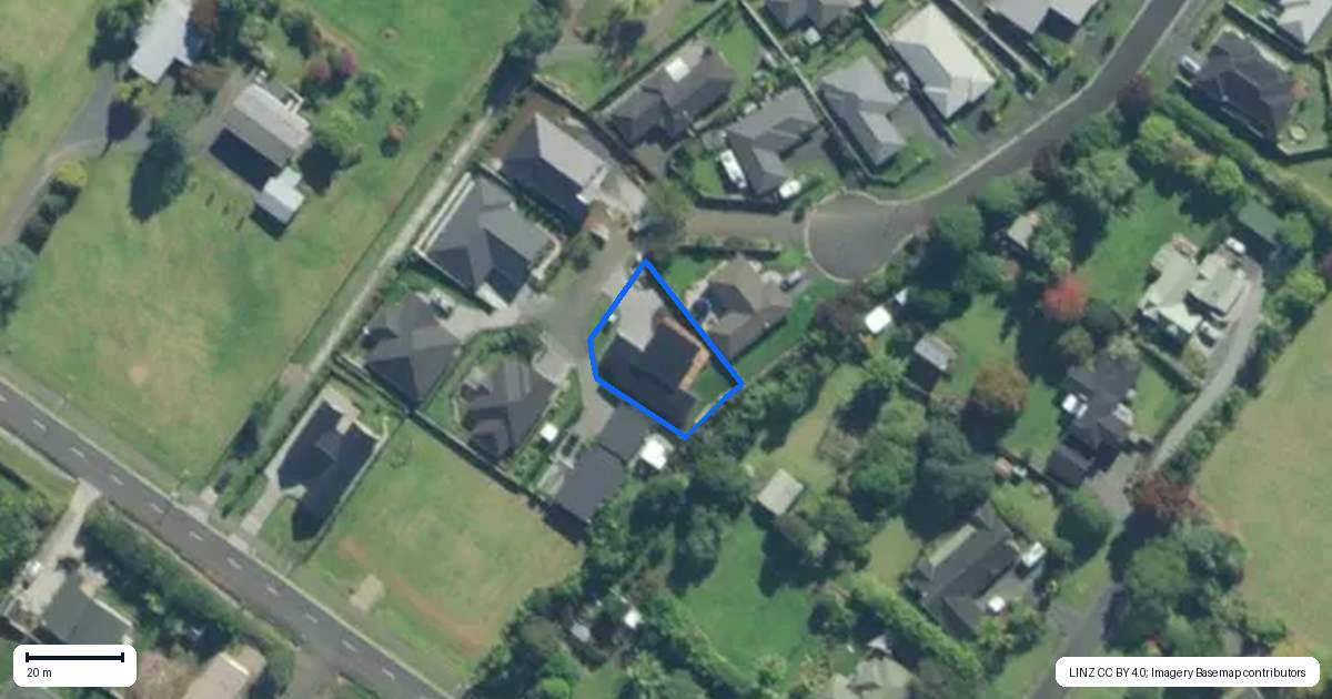 Property context map for 23 Martha Clarke Lane, Kerikeri