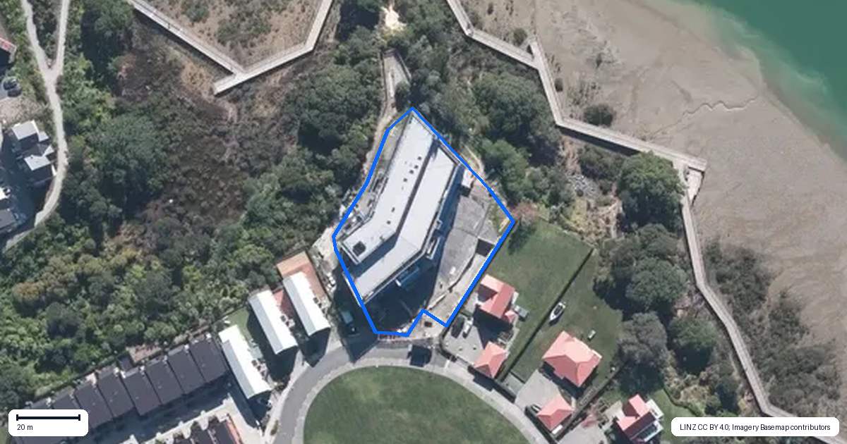 Property context map for 205/12 Marlborough Crescent, Hobsonville, Auckland