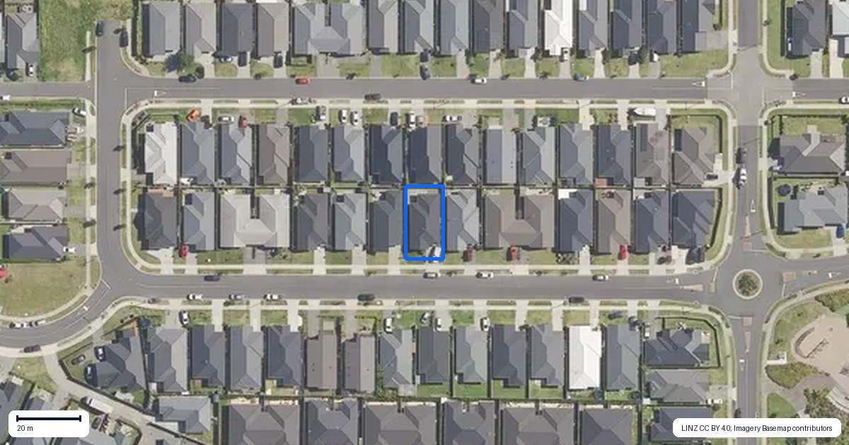 Property context map for 40 Hills View Drive, Papamoa