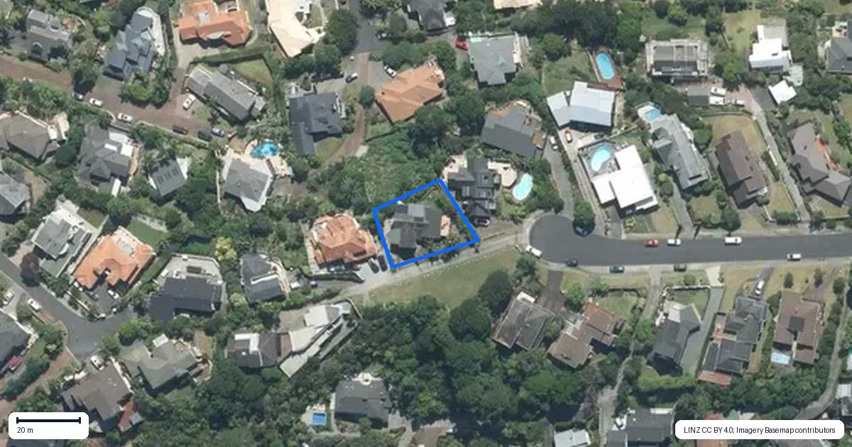 Property context map for 38 Bellbird Rise, Murrays Bay, Auckland