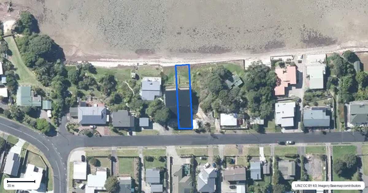 Property context map for 8B Crispe Road, Clarks Beach