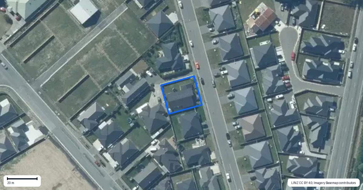 Property context map for 7 Rufus Street, Rolleston