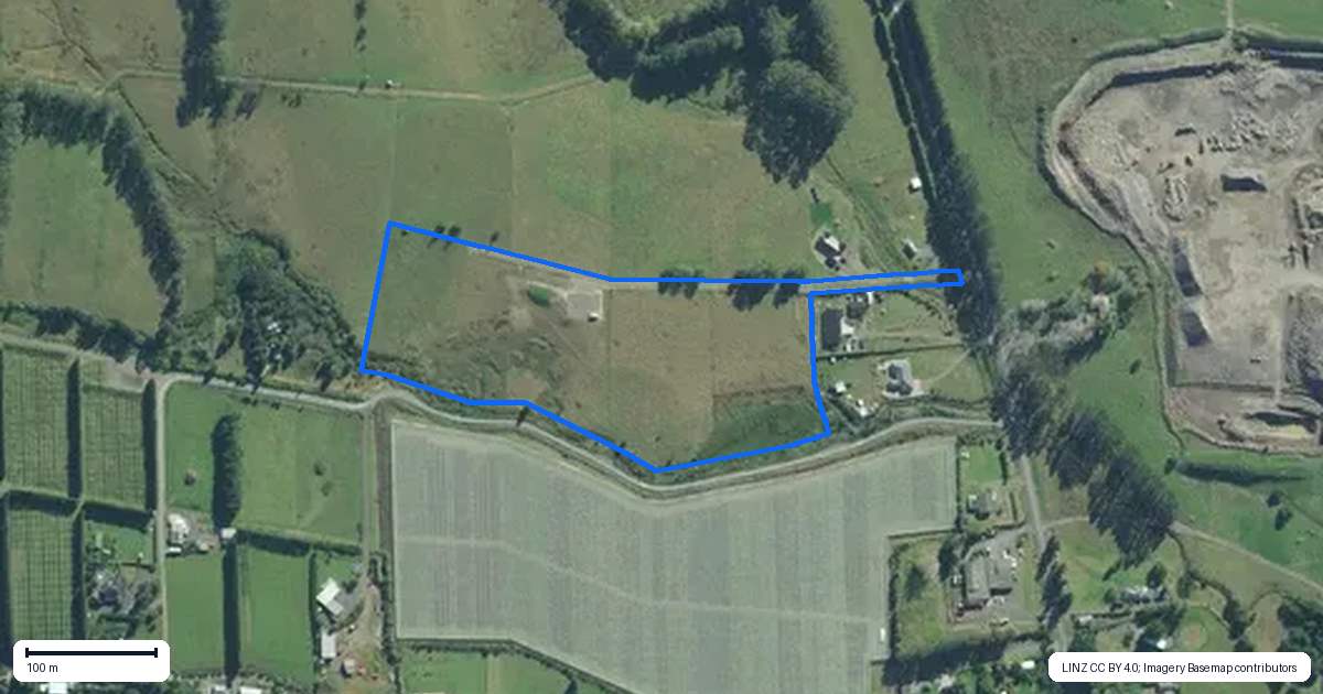 Property context map for 175A Stanners Road, Kerikeri