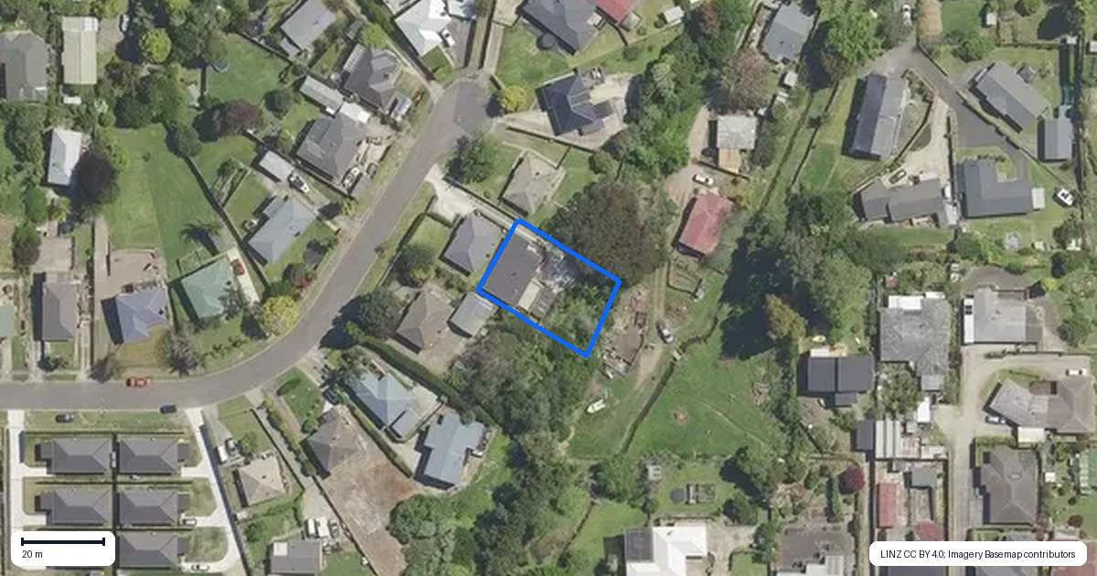 Property context map for 15B Brown Terrace, Te Puke