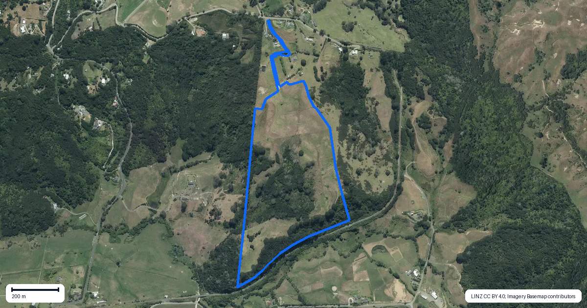 Property context map for 132B Gatfield Road, Kaukapakapa