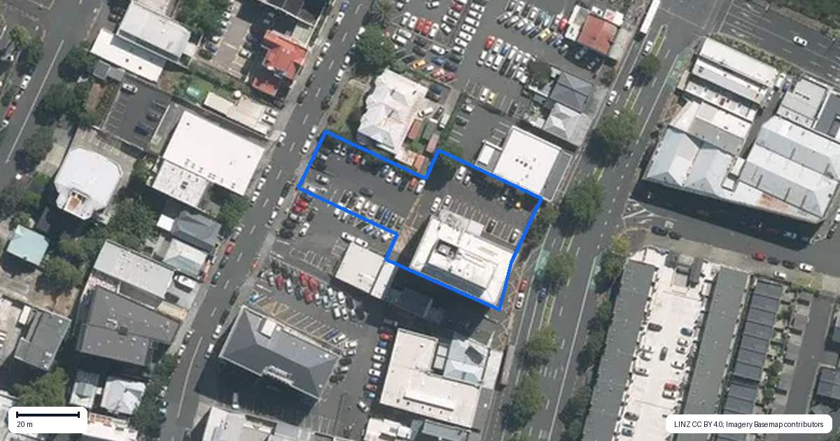 Property context map for 404/145 Symonds Street, Eden Terrace, Auckland