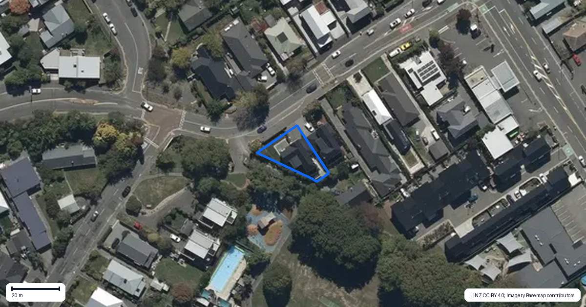 Property context map for 84 Westminster Street, St Albans, Christchurch
