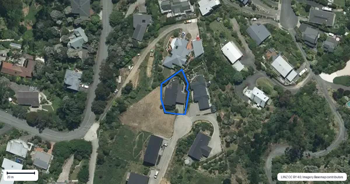 Property context map for 13 Chamerion Way, Atawhai, Nelson