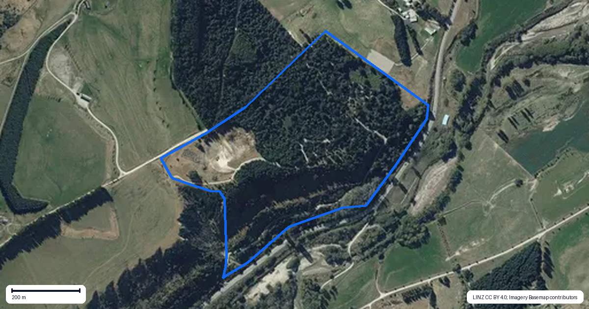Property context map for 478 Cardrona Valley Road, Wanaka