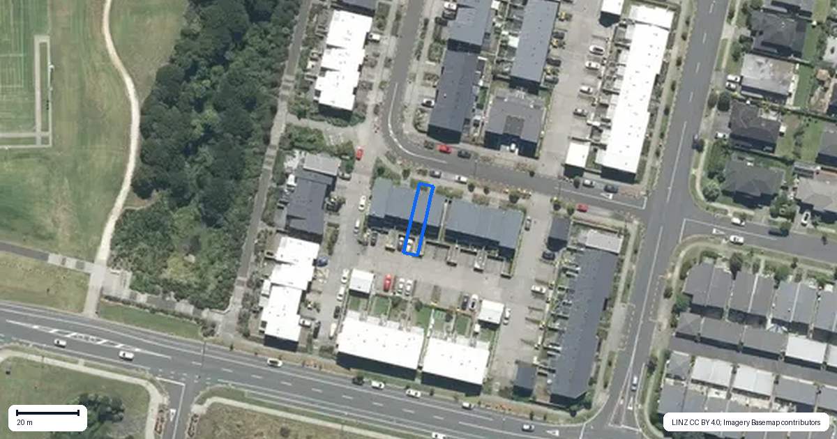 Property context map for 16 Whimbrel Road, Flat Bush, Auckland