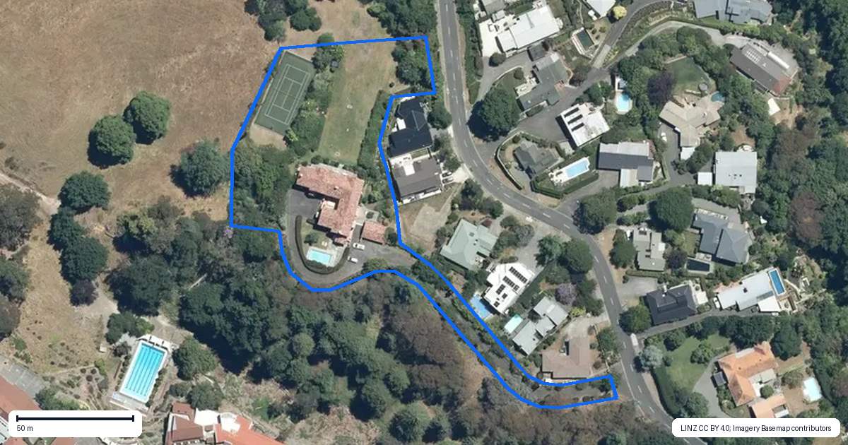 Property context map for 38 Kopanga Road, Havelock North