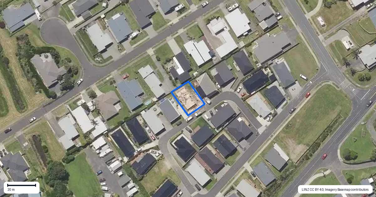 Property context map for 10 Moet Crescent, Waihi Beach