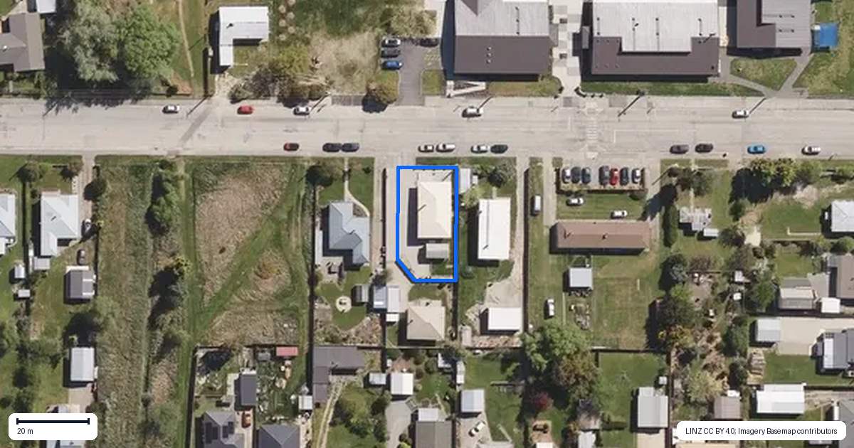 Property context map for 20A Caulfeild Street, Ranfurly