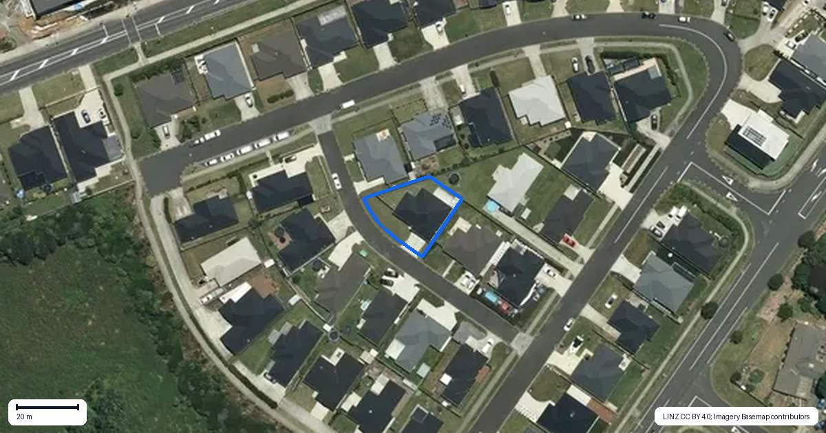 Property context map for 6 Edward Pope Lane, Pokeno