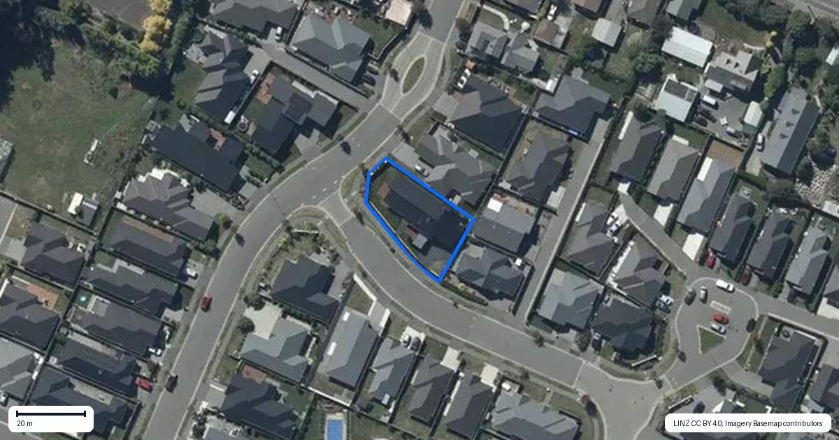 Property context map for 1 Billington Drive, Halswell, Christchurch
