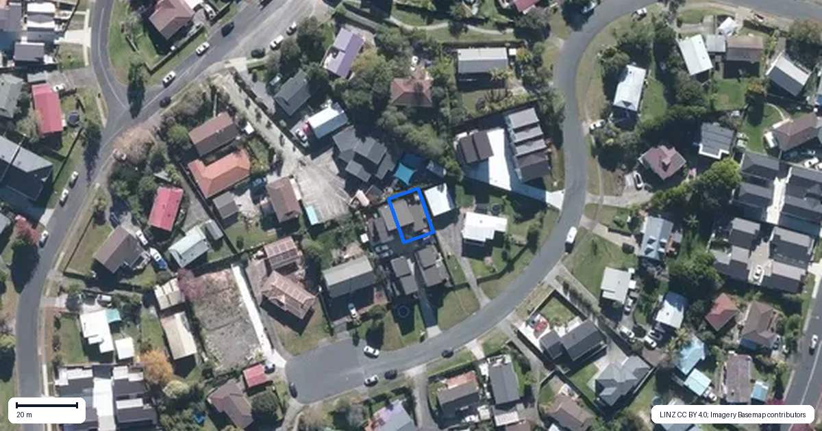 Property context map for 17C Crosby Road, West Harbour, Auckland