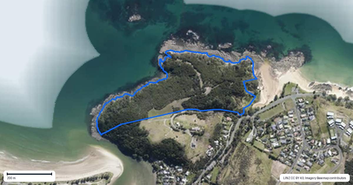 Property context map for 415A State Highway 10, Cable Bay