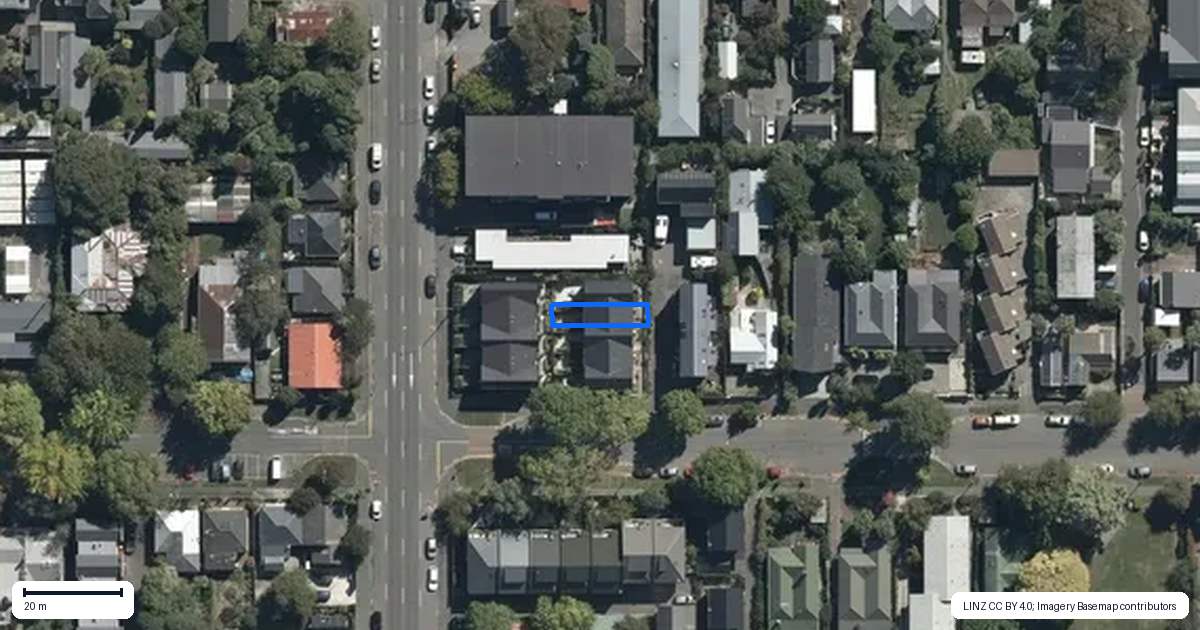 Property context map for 119C Chester Street East, Christchurch Central, Christchurch