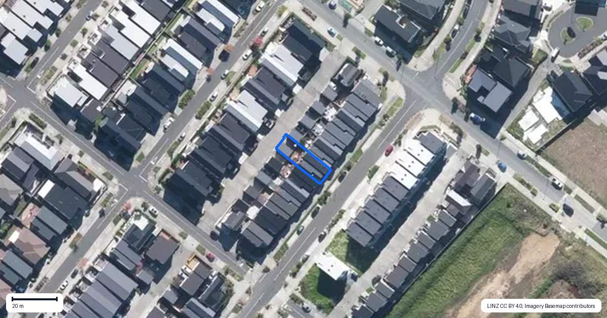 Property context map for 64 Joshua Carder Drive, Hobsonville, Auckland