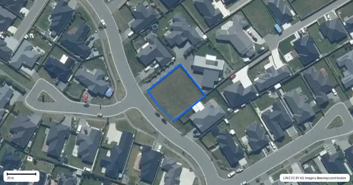 Property context map for 13 Territory Street, Rolleston