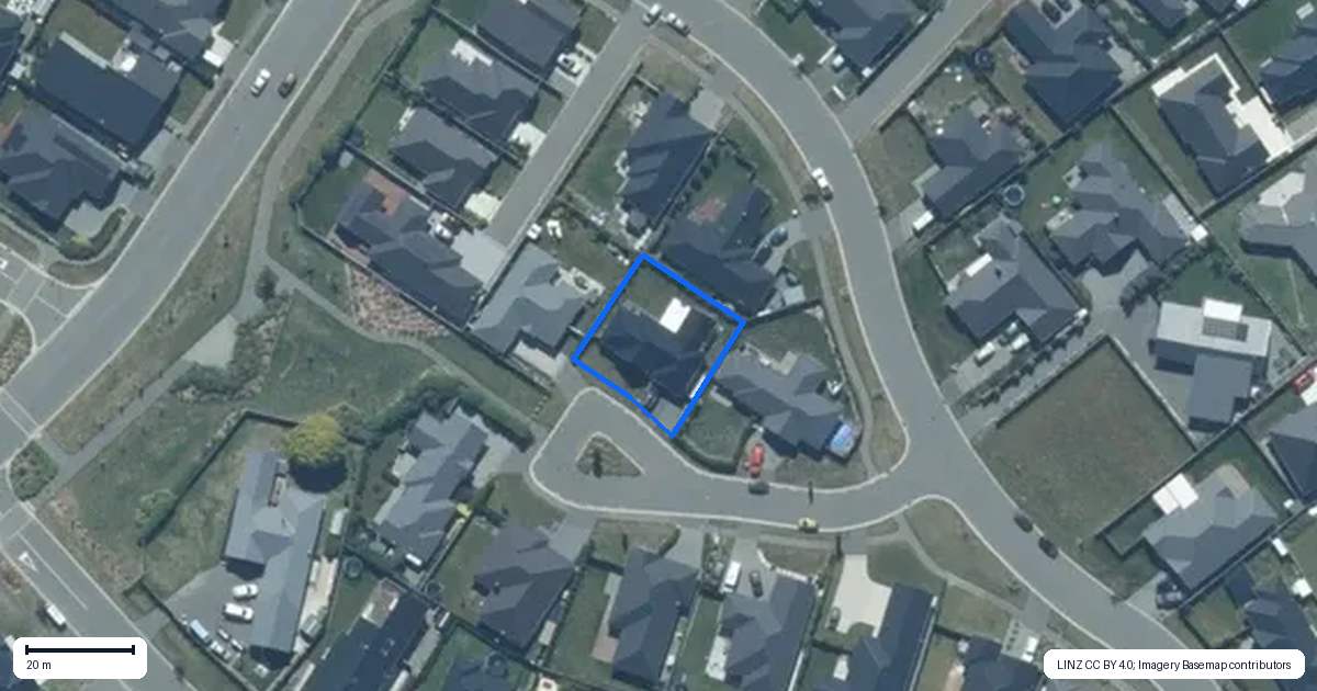 Property context map for 4 Crest Place, Rolleston