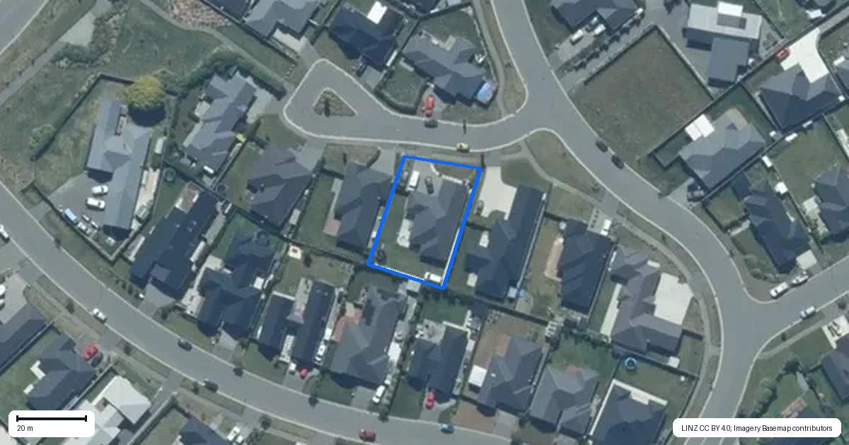 Property context map for 3 Crest Place, Rolleston