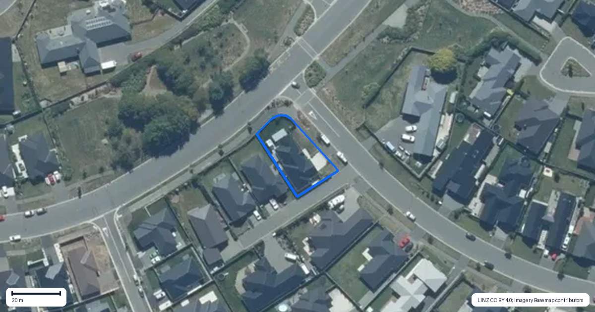 Property context map for 2 Raptor Street, Rolleston