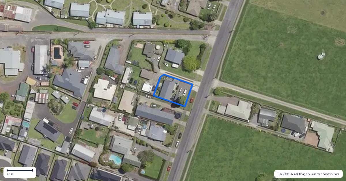 Property context map for 52A Park Road, Katikati