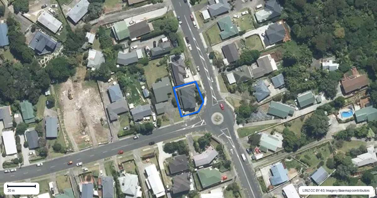 Property context map for 1 Seaview Road, Glenfield, Auckland