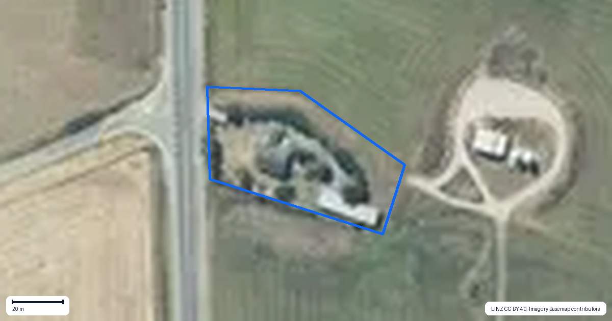Property context map for 93 Waimate Highway, Saint Andrews