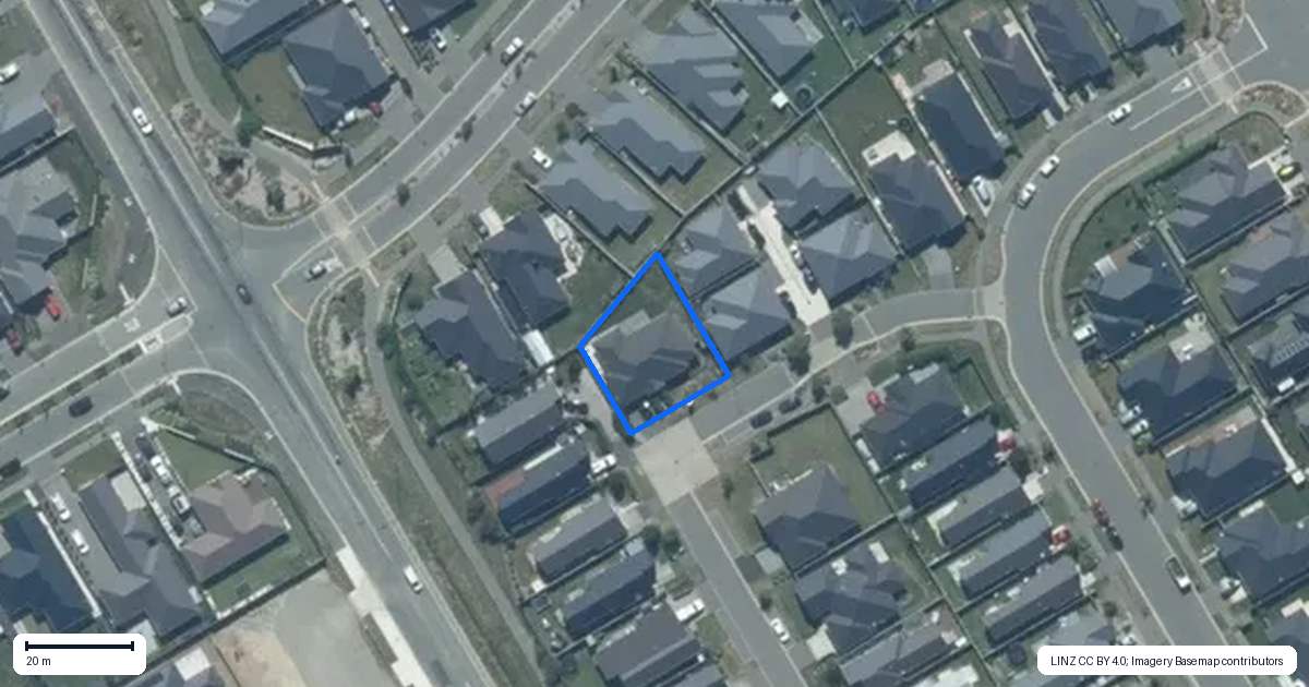 Property context map for 12 Billy T Lane, Rolleston