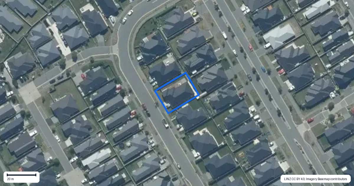 Property context map for 7 Avanda Avenue, Rolleston