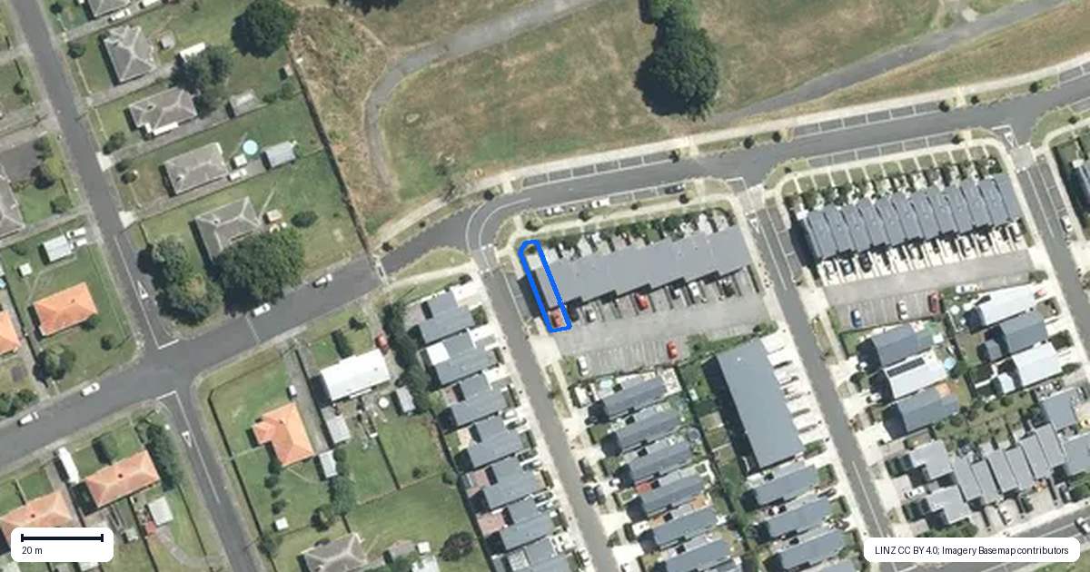 Property context map for 95 Walsh Road, Papakura