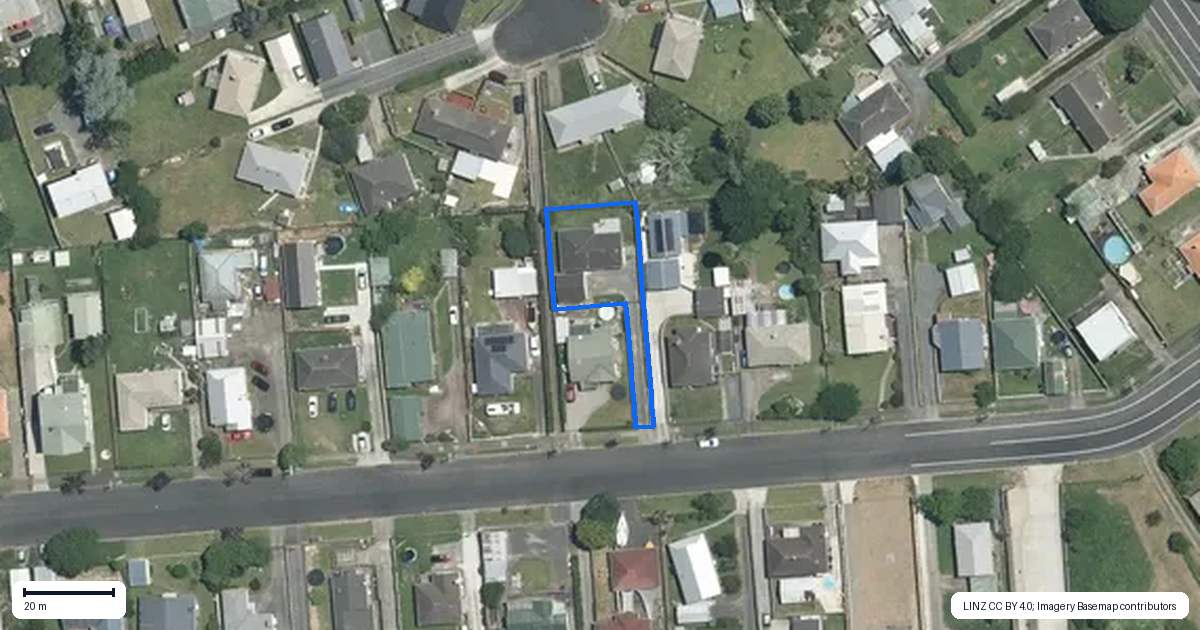 Property context map for 14A Anzac Avenue, Morrinsville