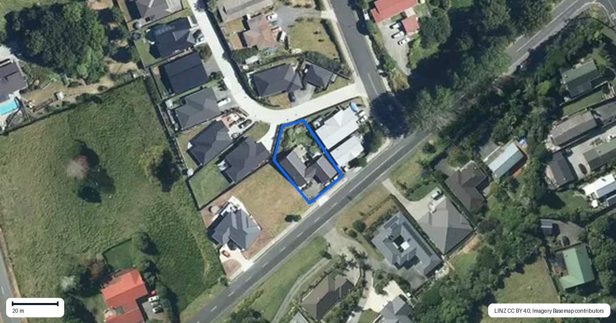 Property context map for 84B Falls Road, Warkworth